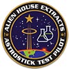 Alien House Extracts Astrostick Pre Rolls Test Pilot Mission Patch
