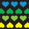 Rainbow Hearts Solid fabric